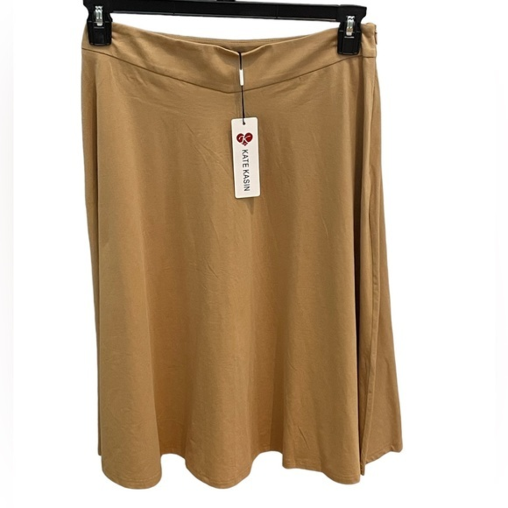 Kate Kasin Skirt Cotton Spandex Back Zip Women’s Size Large NWT